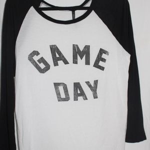 Long sleeved game day graphic tee